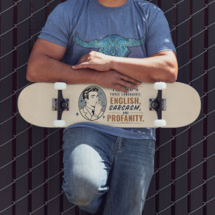 Skate Ilustração inspirada no retro de SlipperyJoe's ace
