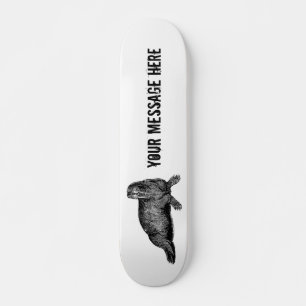Skate Ilustração Simples de Black Walrus