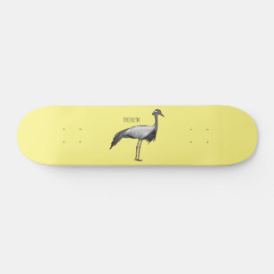 Skate Imagem de desenho animado de aves de guindaste dem