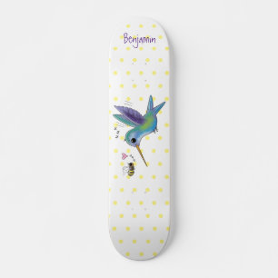 Skate Imagem de desenho animado de bee hummingbird
