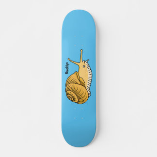 Skate Imagem de desenho animado de caracol amarelo-bonit