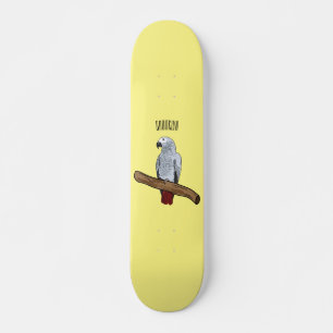 Skate Imagem de desenho animado de cinza africana