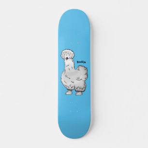 Skate Imagem de desenho animado de frango Silkie