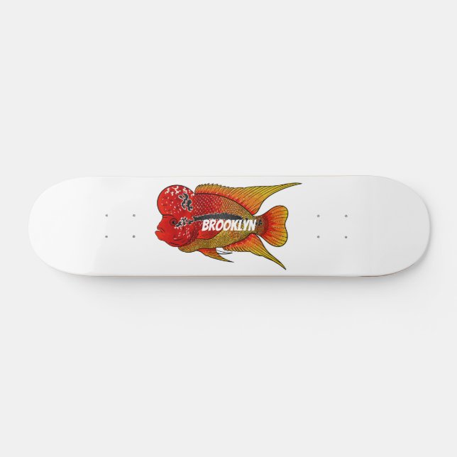Skate Imagem de desenho animado de peixes-cichlid-Flor (Horz)