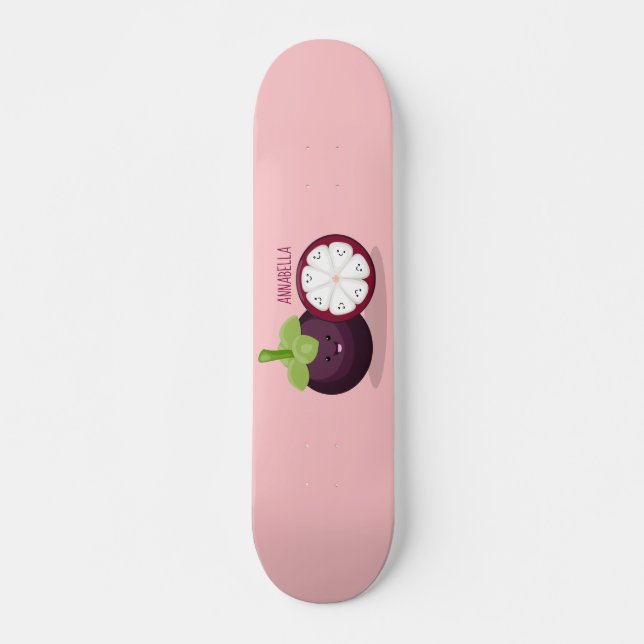 Skate Imagem de desenho animado roxo e bonito (Frente)