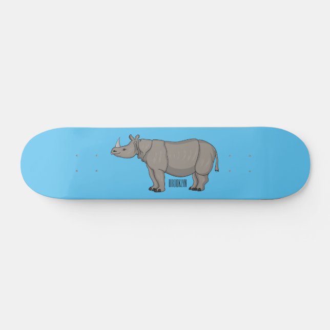 Skate Imagem do desenho animado de Javan rhinoceros (Horz)