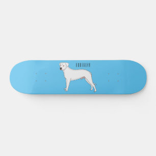 Skate Imagem do desenho animado do cão Dogo argentino