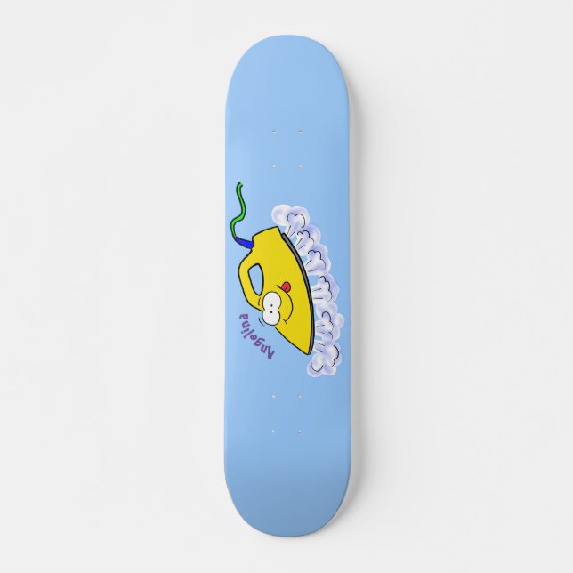 Skate Imagem engraçada da lavanderia de ferro (Frente)