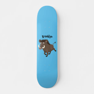 Skate Imagem engraçada de desenho animado de javalis
