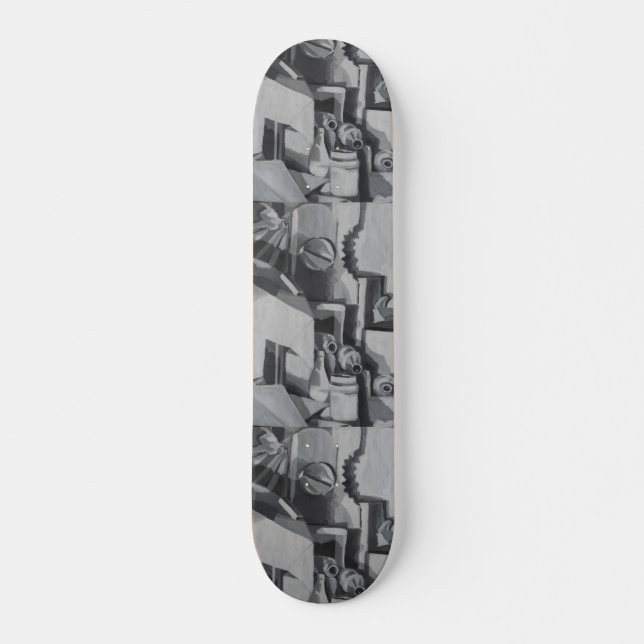 Skate Imagem Industrial Abstrata (Frente)