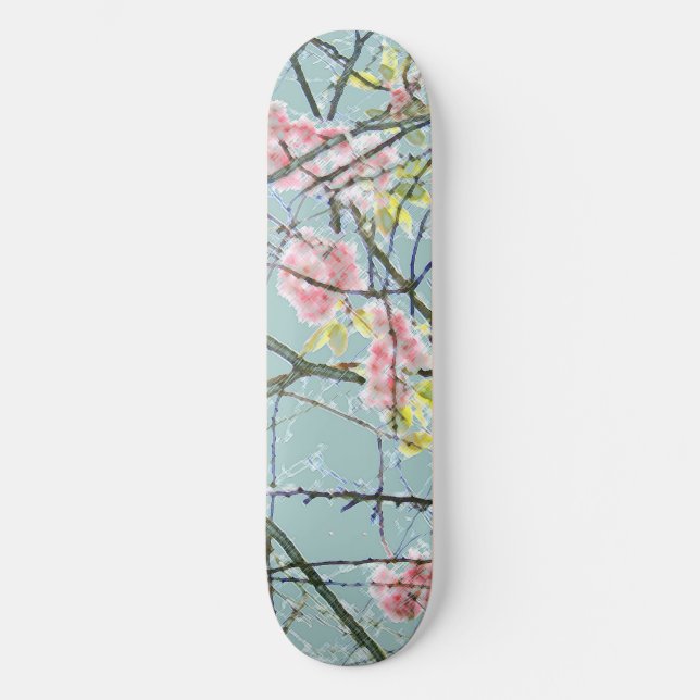 Skate Impressão de Abstrato de arte colorida (Frente)