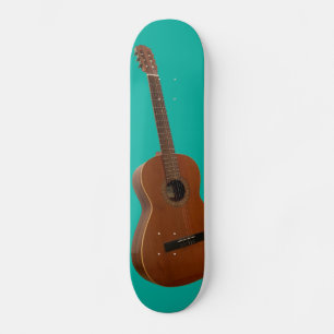 Skate Impressão de Arte Clássica em Piscina Verde