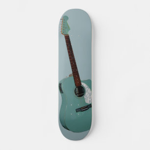 Skate Impressão de arte de guitarra