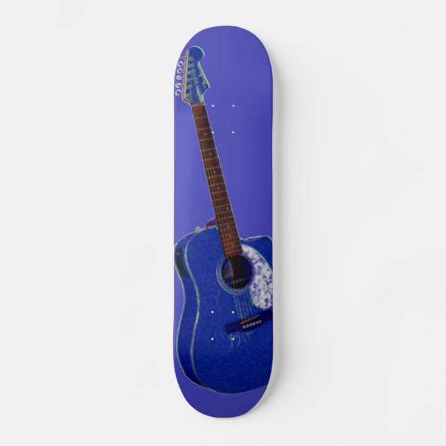Skate Impressão de arte de guitarra (Frente)