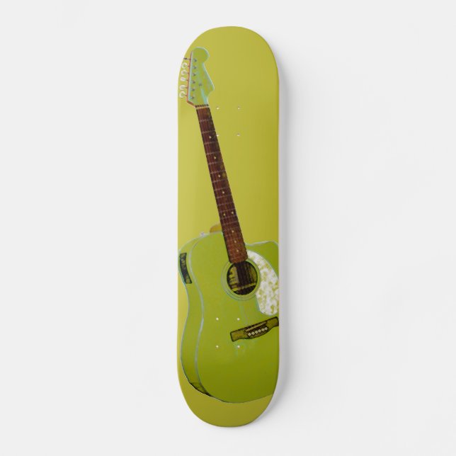 Skate Impressão de arte de guitarra (Frente)