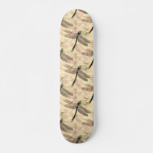 Skate Impressão de Libélula Vintage