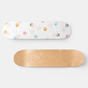Skate Impressão de Paw