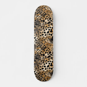 Skate Impressão de pele da mancha-leopardo