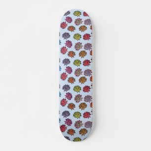 Skate Impressão de Rosa, Padrão Floral de Estilo Moder