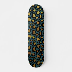 Skate Impressão em animais Dourados e pretos