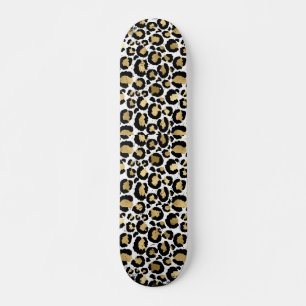Skate Impressão em animais Dourados e pretos