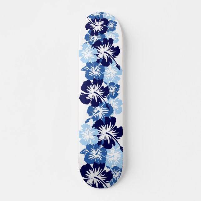 Skate Impressão floral havaiano da camisa do hibiscus (Frente)
