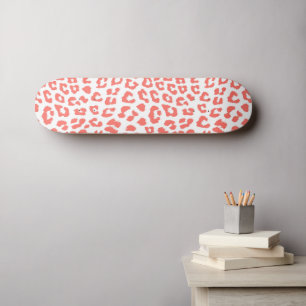 Skate Impressão Leopardo Coral Viável