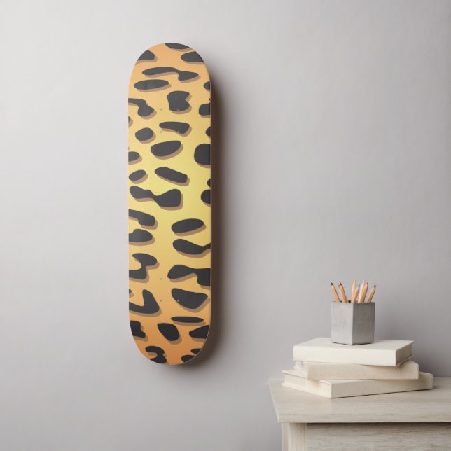Skate Impressão Leopardo, Manchas Leopardo, Leopardo Cas (Arte de parede)