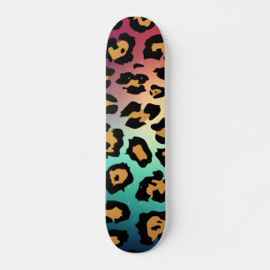 Skate Impressão Leopardo Moderna