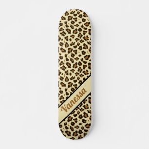 Skate Impressão Personalizada Leopardo - Painéis de Me