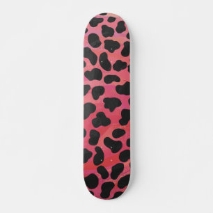 Skate Impressão Preta e Vermelha de Dálmata