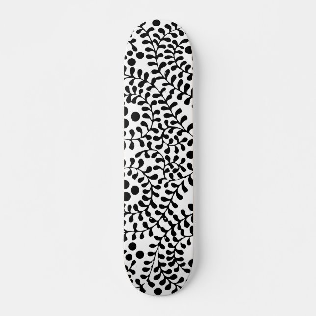 Skate Impressão Preto e Branco Bem Florida (Frente)