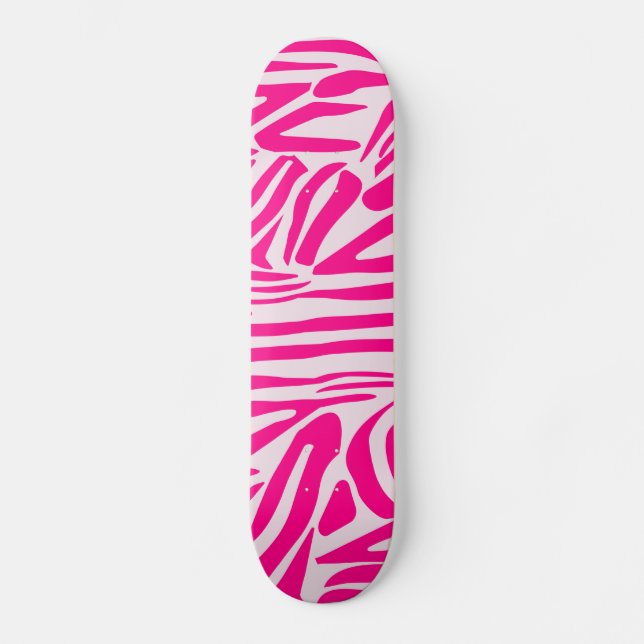 Skate Impressão zebra rosa (Frente)