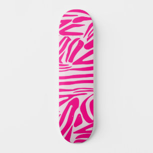 Skate Impressão zebra rosa
