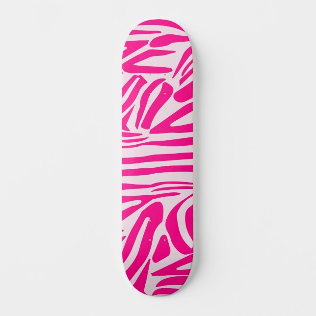Skate Impressão zebra rosa (Frente)