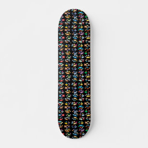 Skate Impressões coloridas da pata
