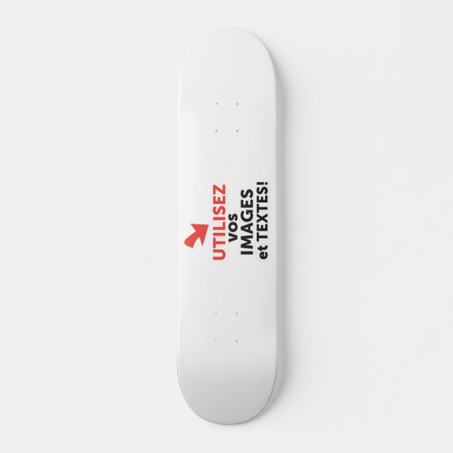 Skate Imprimer vos design en ligne DIY en Français (Frente)