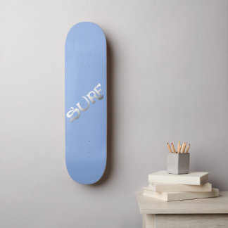 skate inclinado azul-surf