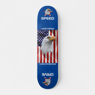 Skate Incrível Águia, A Bandeira Americana, Patriótica
