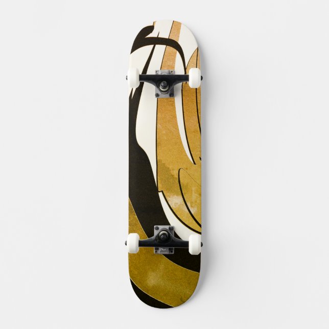 Skate Incrível combinação de cores Arte moderna (Frente)
