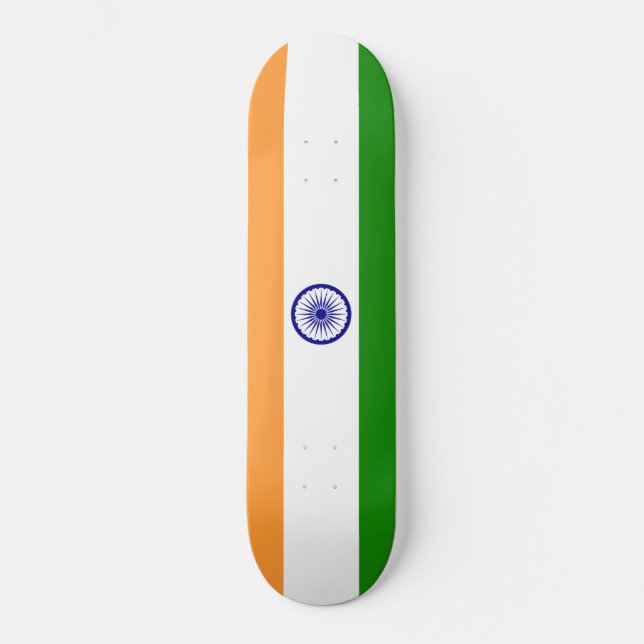 Skate Indian Flag (India) (South Asian Country) (Bharat) (Frente)