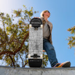 Skate Indianapolis, Painel de Mapa da Cidade de Indiana<br><div class="desc">Um mapa único da bela cidade de Indianápolis,  Indiana. Este skate apresenta um mapa de ruas da cidade,  dentro,  uma fronteira preta no topo e no fundo. Uma maneira divertida de representar a cidade em que você ama e reside!</div>