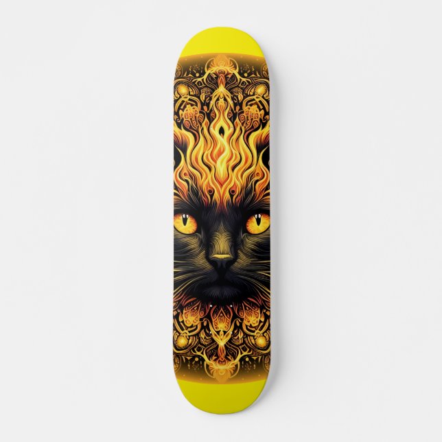 Skate Inferno Gatinho Mandala (Frente)