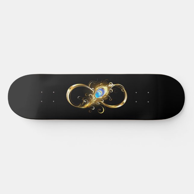 Skate Infinidade com a pena Pavão de Ouro (Horz)