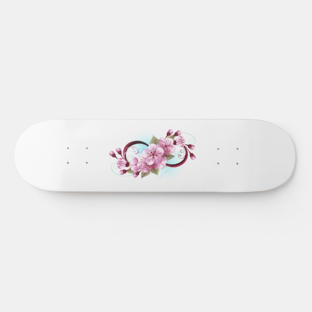 Skate Infinidade com Flores de Flor Sakura (Horz)