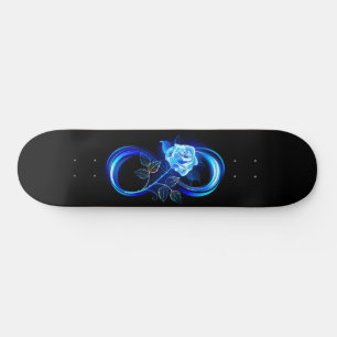 Skate Infinito brilhante com rosa azul