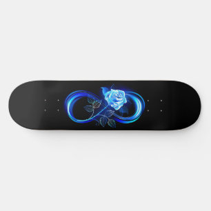 Skate Infinito brilhante com rosa azul
