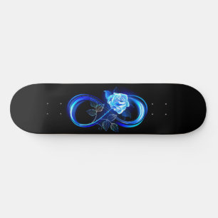Skate Infinito brilhante com rosa azul