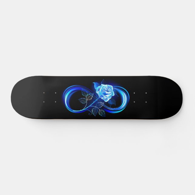Skate Infinito brilhante com rosa azul (Horz)