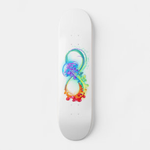 Skate Infinito com Água-Viva Arco-Íris